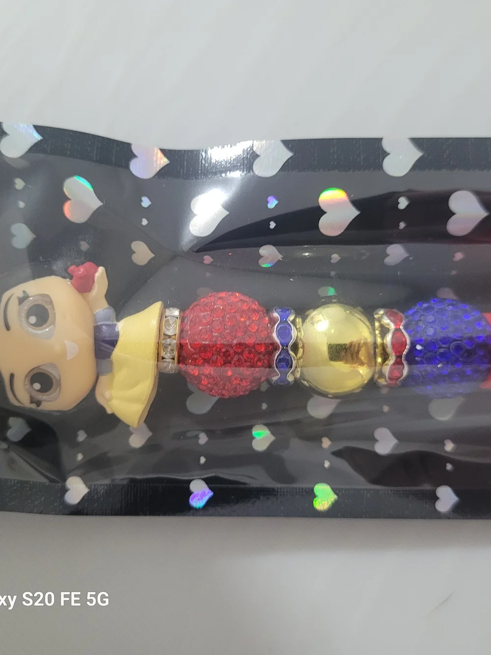 Snow White Beaded Pen